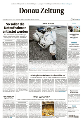 Cover of Donau Zeitung