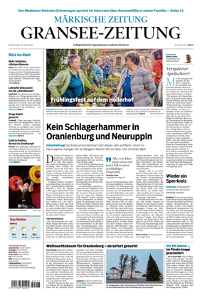 Cover of Gransee-Zeitung