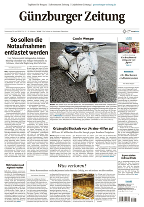 Cover of Guenzburger Zeitung