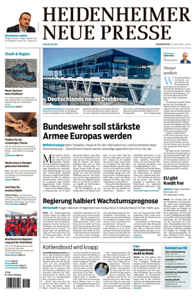 Cover of Heidenheimer Neue Presse