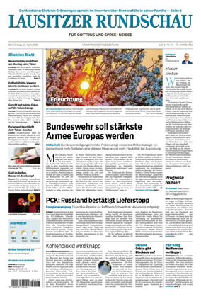 Cover of Lausitzer Rundschau