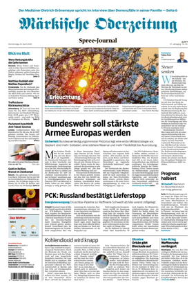 Cover of Markische Oderzeitung Spree-Journal