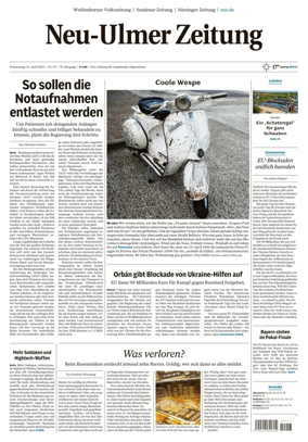 Cover of Neu-Ulmer Zeitung