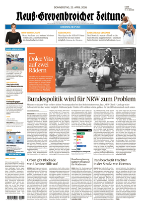 Cover of Neuss-Grevenbroicher Zeitung Neuss