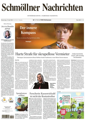 Cover of Ostthuringer Zeitung (Schmolln)