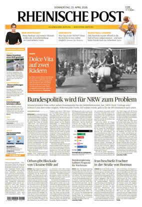 Cover of Rheinische Post - Monchengladbach and Korschenbroich