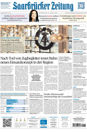 Cover of Saarbruecker Zeitung