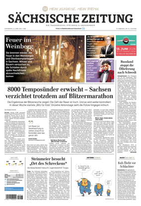 Cover of Sachsische Zeitung (Riesa & Grossenhain)
