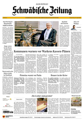 Cover of Schwabische Zeitung (Alb-Donau)