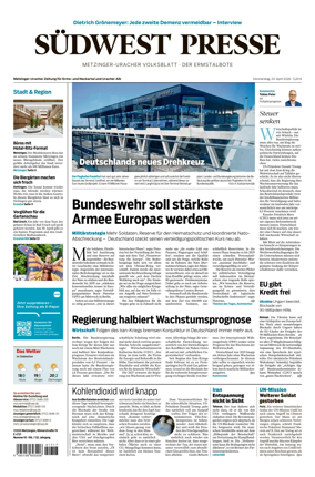 Cover of Sudwest Presse - Metzinger Uracher Volksblatt - Der Ermstalbote
