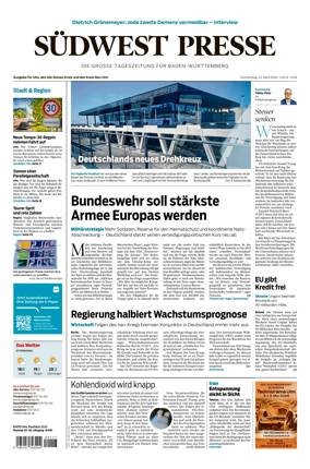 Cover of Sudwest Presse