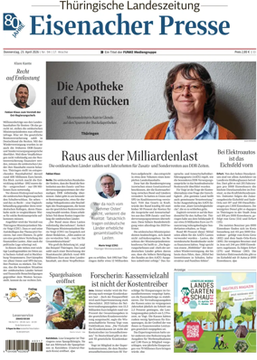 Cover of Thuringische Landeszeitung (Eisenach)