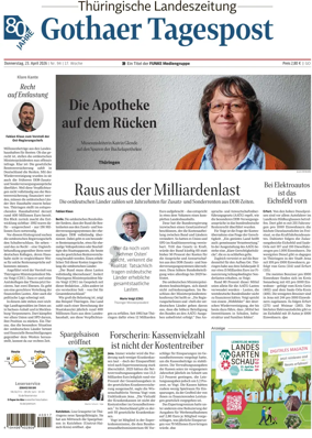 Cover of Thuringische Landeszeitung (Gotha)