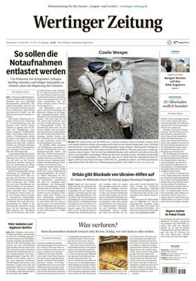 Cover of Wertinger Zeitung