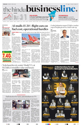 Cover of BusinessLine (Bangalore)