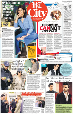 Cover of Hindustan Times (Lucknow) - Live
