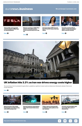 Cover of Euronews Business