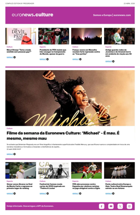 Cover of Euronews Culture and Sport (Portuguese)