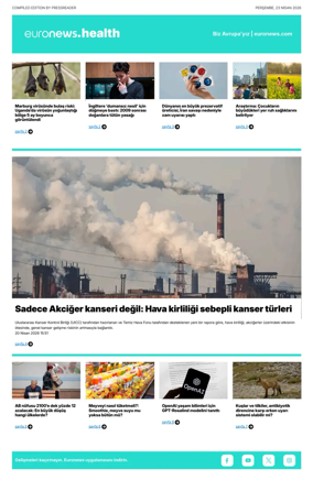 Cover of Euronews Health (Turkish) Compiled Edition