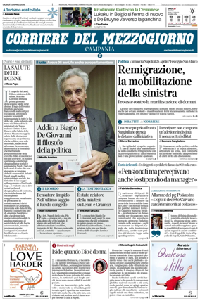 Cover of Corriere del Mezzogiorno (Campania)