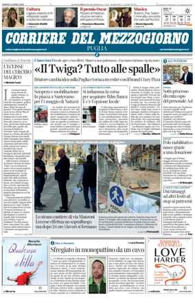 Cover of Corriere del Mezzogiorno (Puglia)