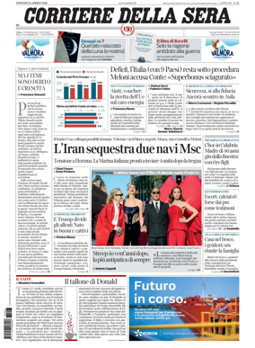 Cover of Corriere della Sera