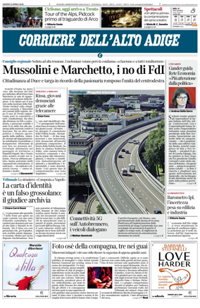 Cover of Corriere dell'Alto Adige