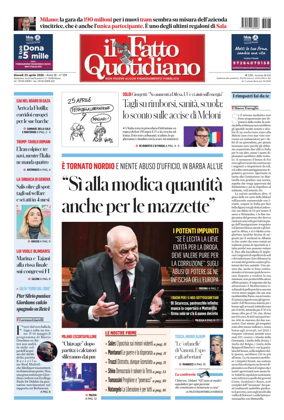 Cover of Il Fatto Quotidiano