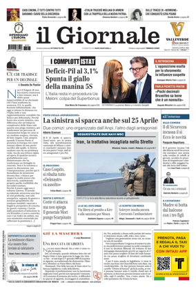Cover of Il Giornale (Italy)