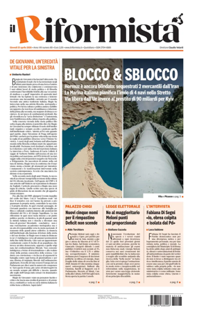 Cover of Il Riformista (Italy)