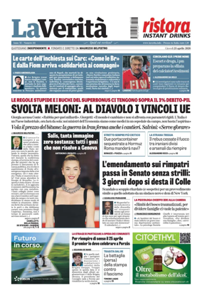 Cover of La Verita (Italia)