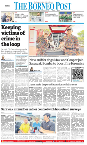 Cover of The Borneo Post (Sarawak)