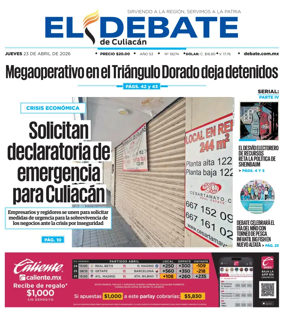 Cover of El Debate de Culiacan