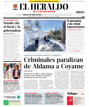 Cover of El Heraldo de Chihuahua