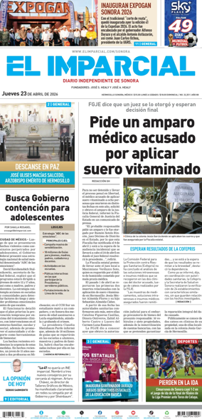 Cover of El Imparcial