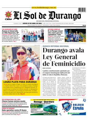 Cover of El Sol de Durango