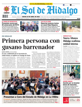 Cover of El Sol de Hidalgo