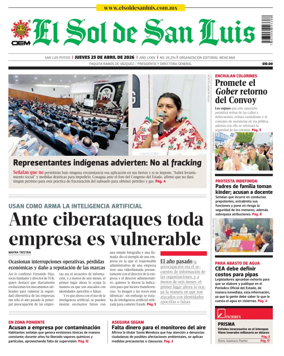 Cover of El Sol de San Luis Potosi