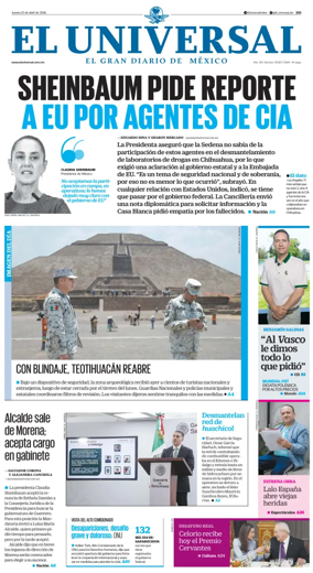Cover of El Universal