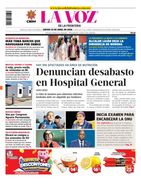 Cover of La Voz de la Frontera