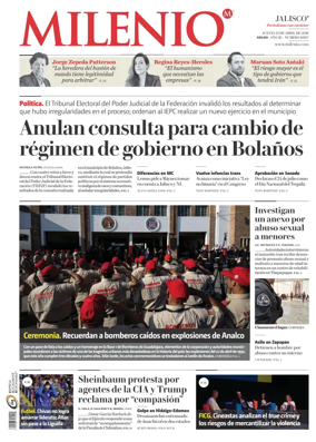 Cover of Milenio Jalisco