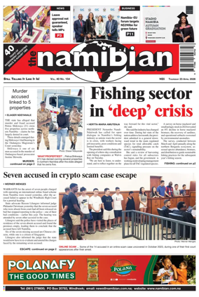 Cover of The Namibian