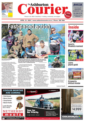 Cover of Ashburton Courier