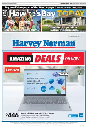 Cover of Hawke's Bay Today