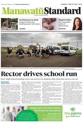 Cover of Manawatu Standard