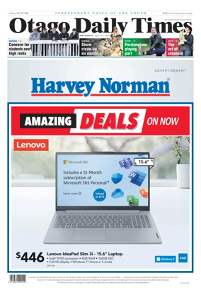 Cover of Otago Daily Times