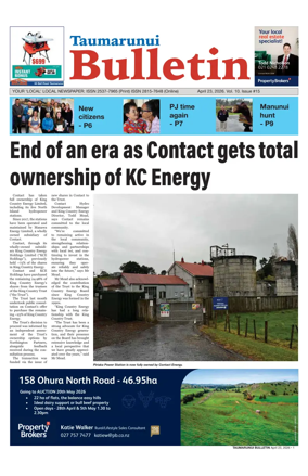 Cover of Taumarunui Bulletin