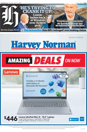 Cover of The New Zealand Herald