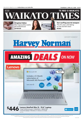 Cover of Waikato Times