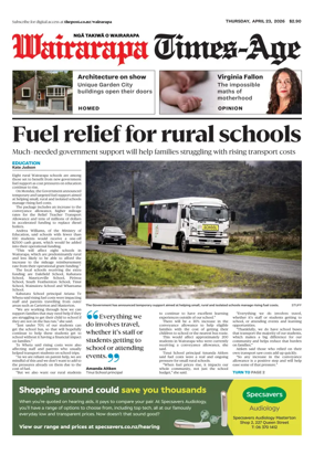 Cover of Wairarapa Times-Age (NZ)
